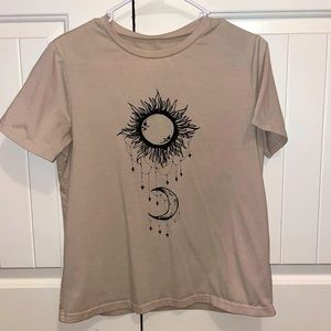 Tan target T-shirt